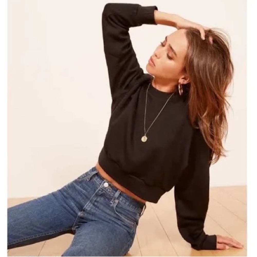 Reformation Hunter cropped sweatshirt